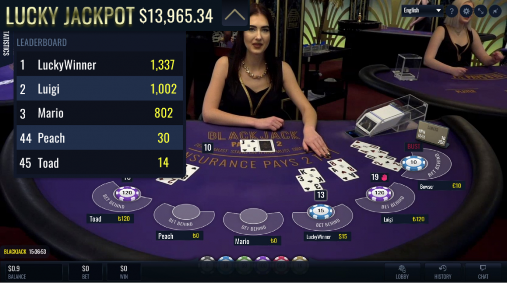 live dealer blackjack software